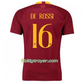 Billige Fotballdrakter AS Roma De Rossi 16 Hjemmedraktsett 2018/19 Kortermet
